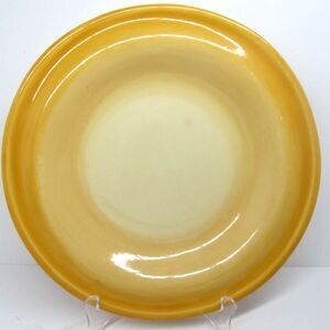 Pottery Barn Ombre Yellow 11" Dinner Plate Made In Mexico READ DESCRIPTION